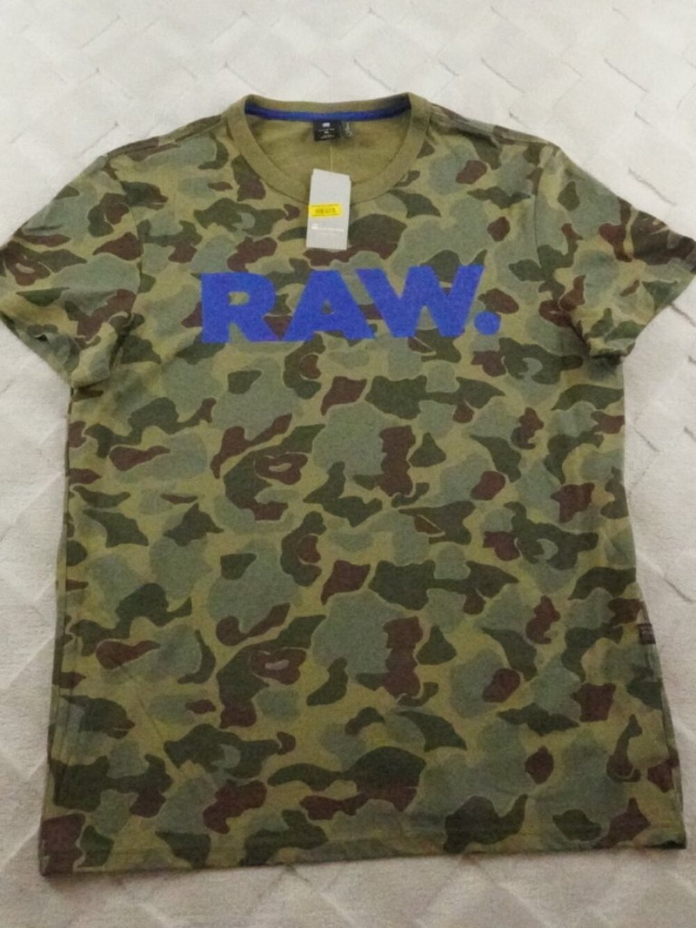 G-Star Raw Camouflage T-Shirt Mens Extra Large Graphic Logo Print